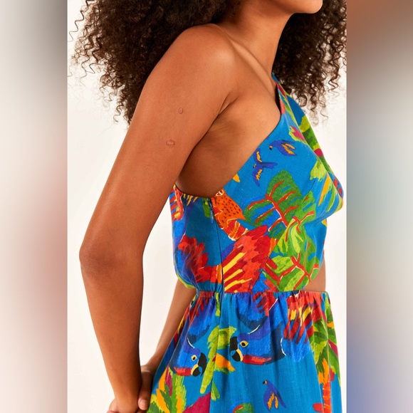 Farm Rio Sunny Day One Shoulder Maxi Dress - Picture 9 of 11